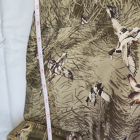 Woods & Water Outfitters Ducks Camouflage Long Slv Casual Button Down Sz M Shirt - Picture 11 of 12